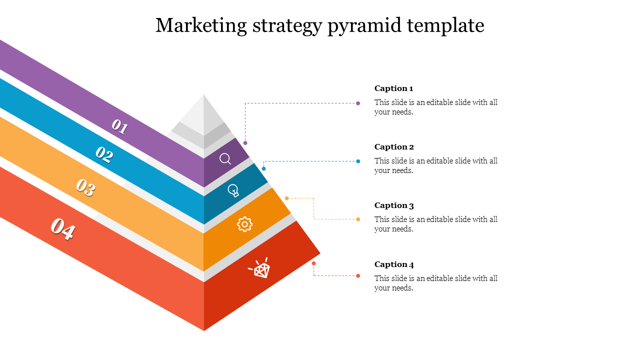 Pyramid Marketing Strategy PPT Template and Google Slides